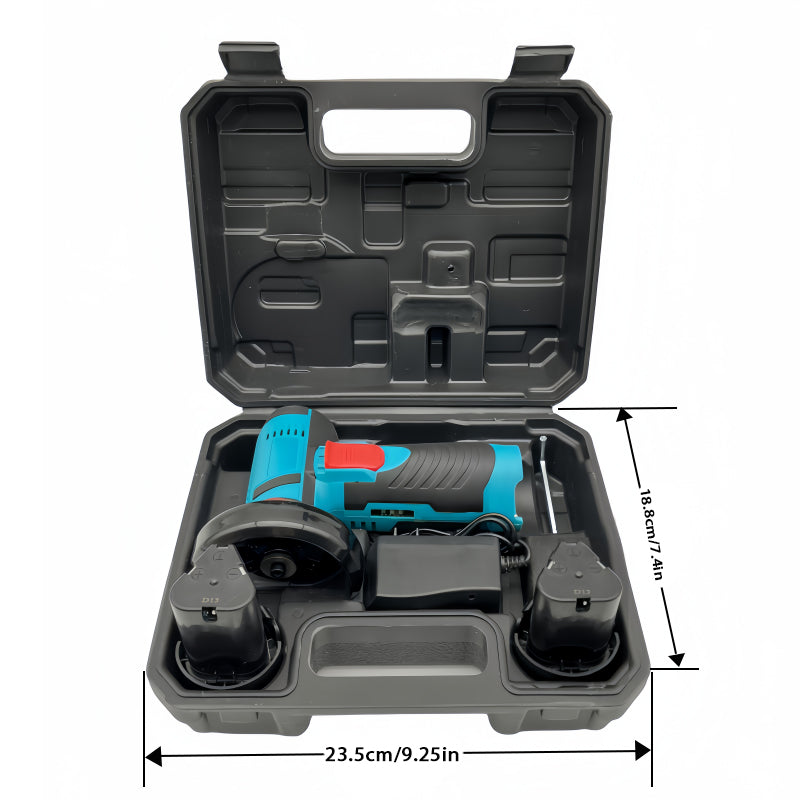Mini Polizor Unghiular Portabil (Flex) OKBOONS 48V, Wireless, include 2 Acumulatori Li-Ion și Discuri de Tăiere