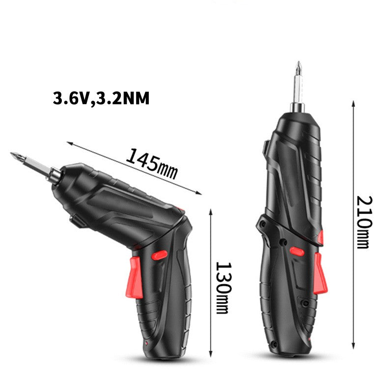 Set Șurubelniță Electrică Portabilă OKBOONS, 45 Accesorii, Reîncărcabilă USB, Prelungitor Flexibil și Geantă Transport