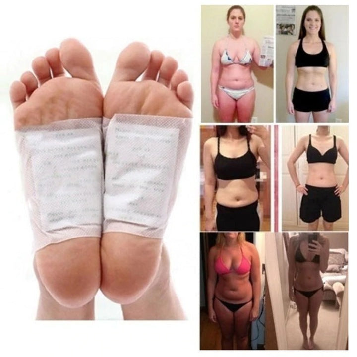 Set 10 Plasturi Kinoki pentru Detoxifiere și Energizare, Ingrediente Naturale, Curățare Organism
