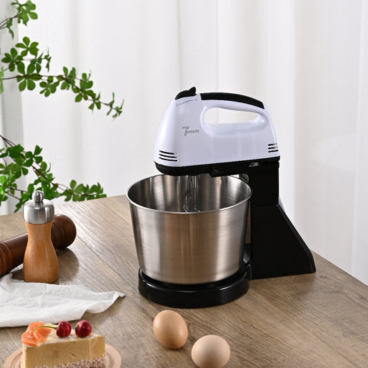 Mixer cu bol inox Yonsa YS-1033 alb 380W
Mixer de mana detasabil cu accesorii metalice de amestecare
Bol din otel inoxidabil capacitate 4 litri pentru mixer