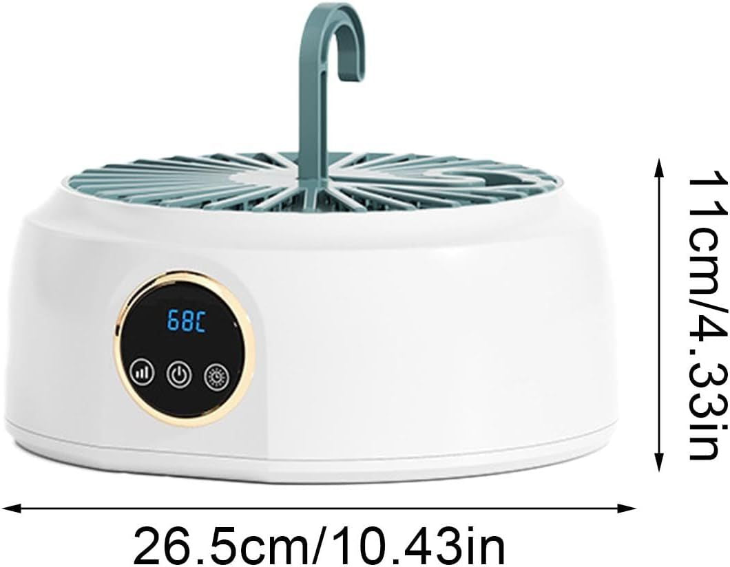 Uscător de Rufe Portabil Inteligent, Pliabil, Circulație Aer 360°, Capacitate 10kg, Ecran Tactil