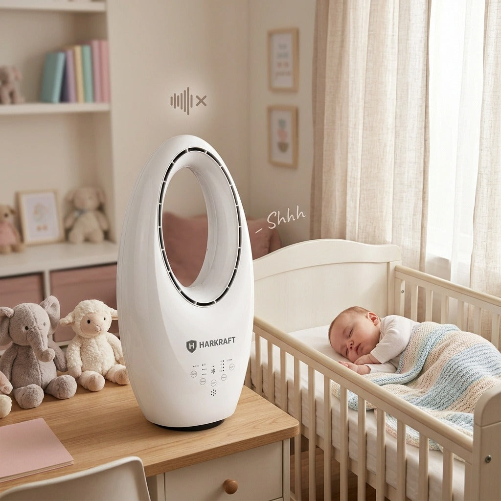 Ventilator Bladeless HARKRAFT AirFlow Elite - Design Premium & LED