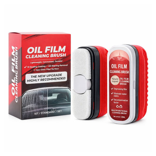 Perie Multifuncțională pentru Curățare Parbriz Auto, Rezervor 120ml, Îndepărtare Peliculă Ulei și Pete de Apă