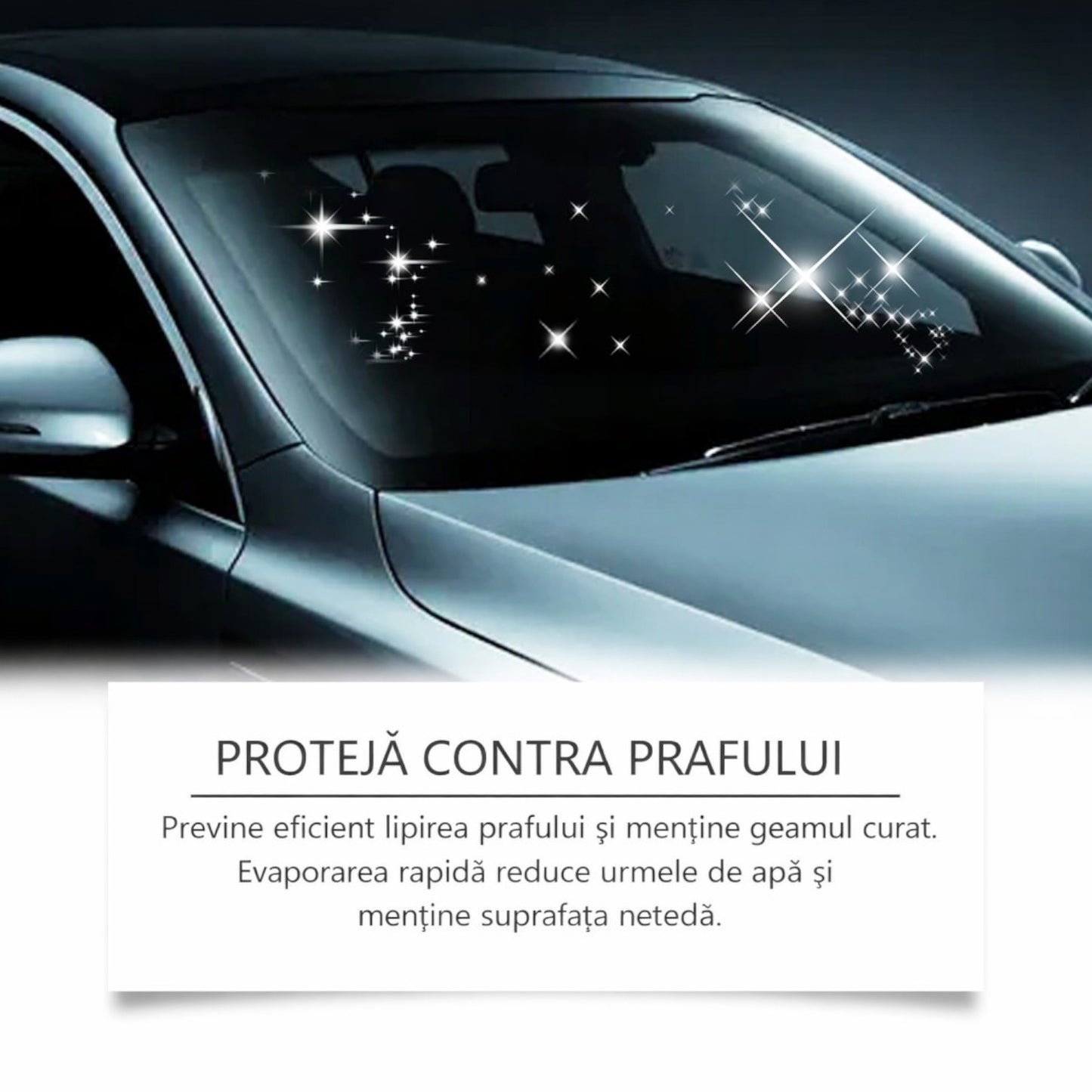 Perie Multifuncțională pentru Curățare Parbriz Auto, Rezervor 120ml, Îndepărtare Peliculă Ulei și Pete de Apă