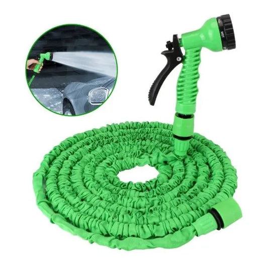 Furtun de Grădină Extensibil 30m, Magic Hose, Pistol cu 7 Funcții Inclus, Tehnologie Anti-Răsucire