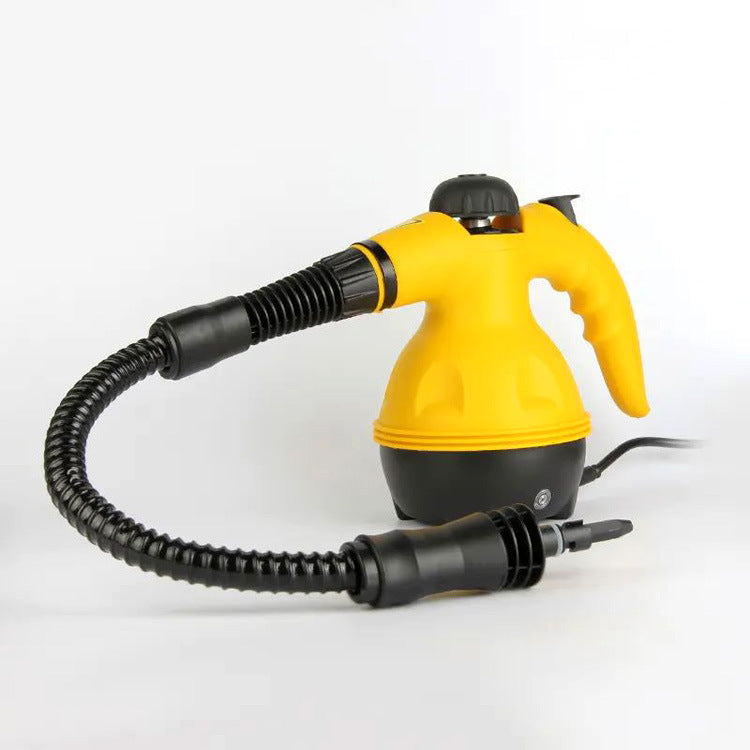 Pistol de Curățat cu Aburi Presurizați SteamMaster, 1000W, Igienizare Eco-Frendly, 9 Accesorii incluse, Galben/Negru