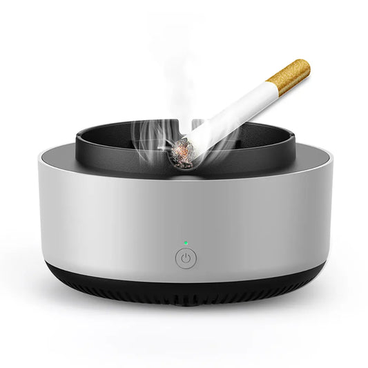 Scrumieră Electrică Multifuncțională cu Purificare Aer, Filtrare Fum și Auto-Stingere, Design Modern
