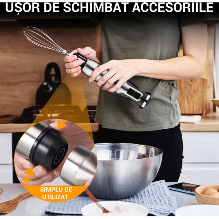 Blender Profesional SONYMAX PowerMix, 1500W, Vas 2L Ultra-Rezistent, Lame din Oțel Inoxidabil, 15 Viteze + Funcție Pulse, Zdrobire Gheață, Negru