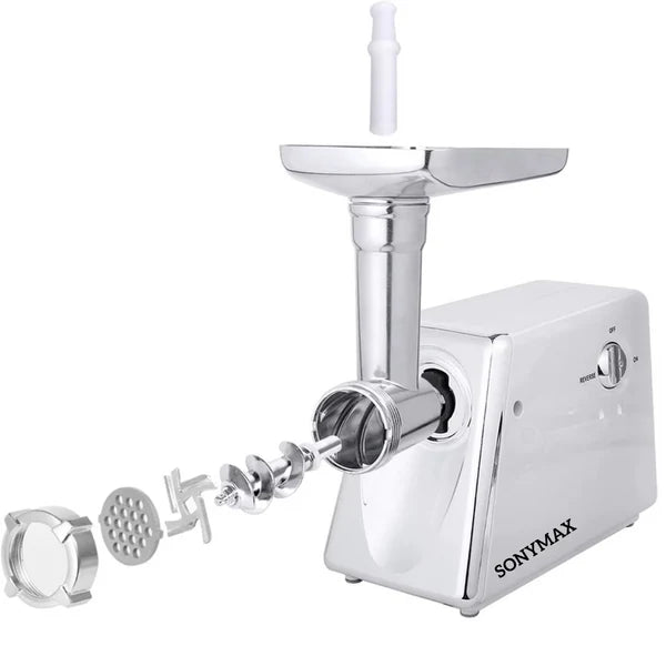 Mașină de Tocat Carne Electrică SONYMAX 2200W, Funcție Reverse, Accesorii Cârnați, Model SN4001