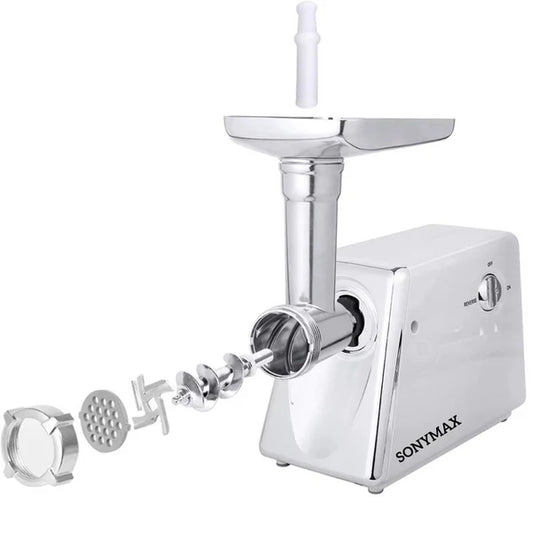 Mașină de Tocat Carne Electrică SONYMAX 2200W, Funcție Reverse, Accesorii Cârnați, Model SN4001