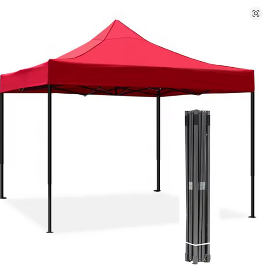 Pavilion Grădină 3x3m Pliabil - Structură Metalică & Prelată Impermeabilă (MONTARE USOARA)