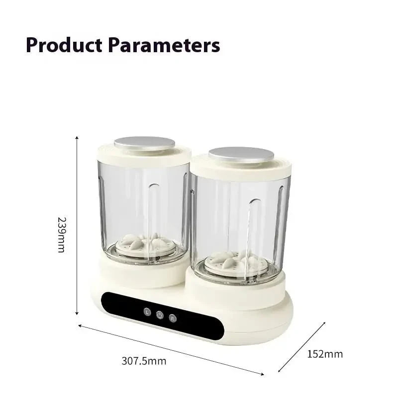 Mini Mașină de Spălat Duală, Portabilă, 3L (2 x 1.5L), pentru Lenjerie și Haine Bebelusi