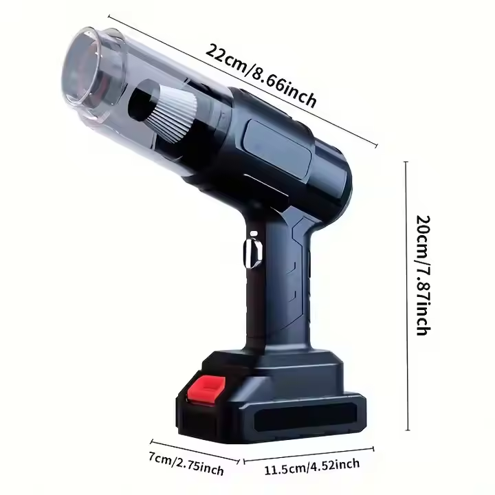 Aspirator Auto Portabil OKBOONS 48V, Fără Fir, Acumulator Li-Ion, Putere Mare de Aspirare și Accesorii Incluse