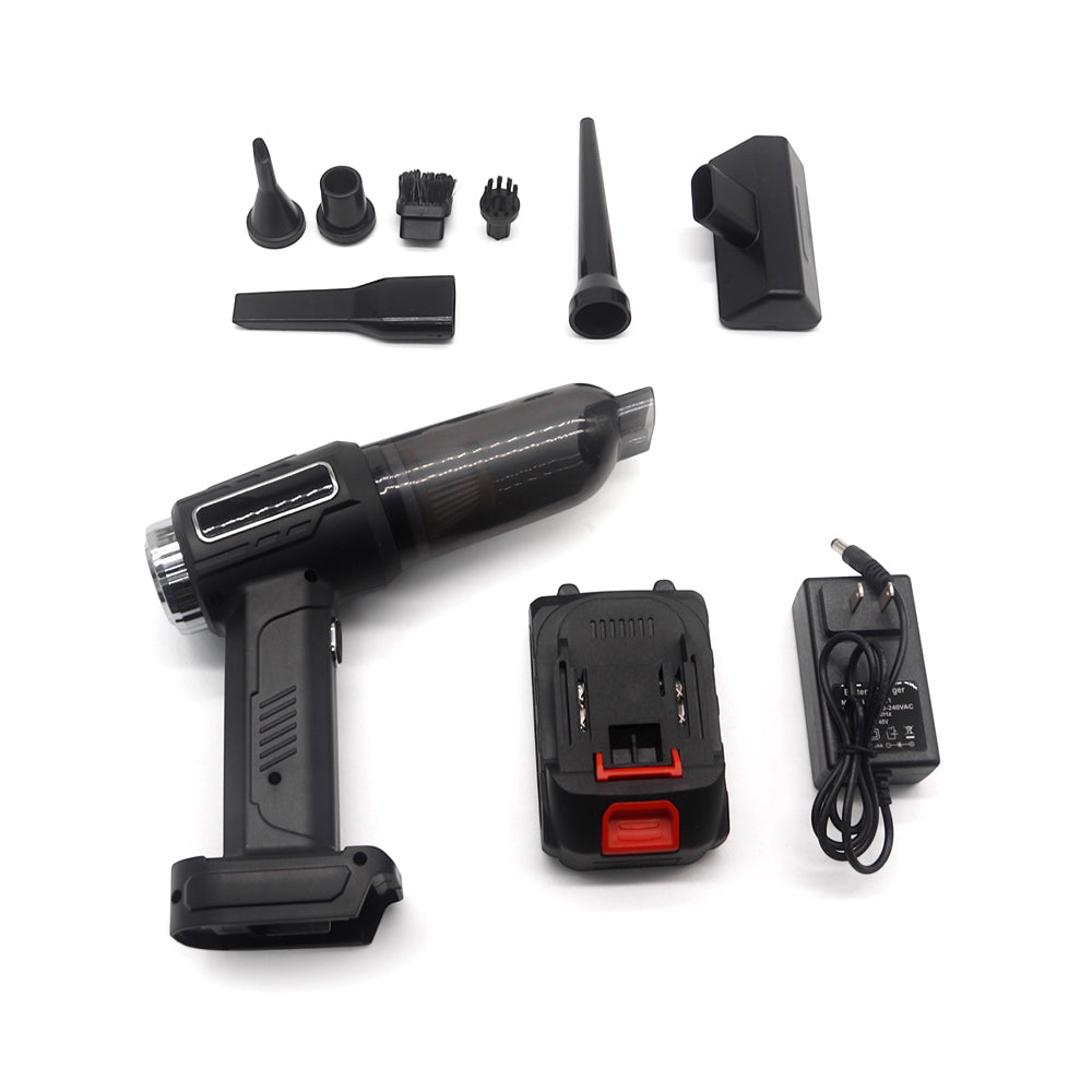 Aspirator Auto Portabil OKBOONS 48V, Fără Fir, Acumulator Li-Ion, Putere Mare de Aspirare și Accesorii Incluse