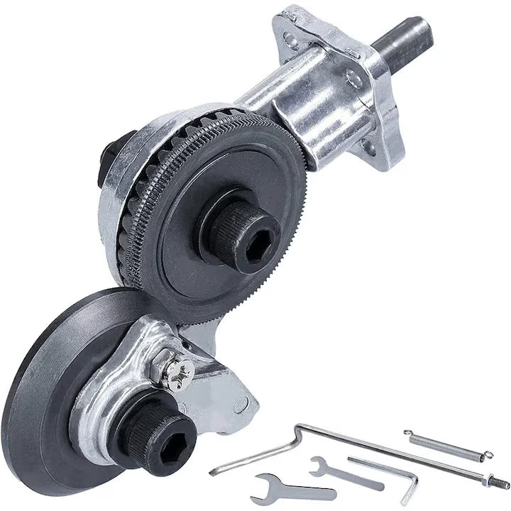 Adaptor Profesional pentru Tăiat Tablă și Metal, Compatibil cu Orice Bormașină, Tăiere Precisă