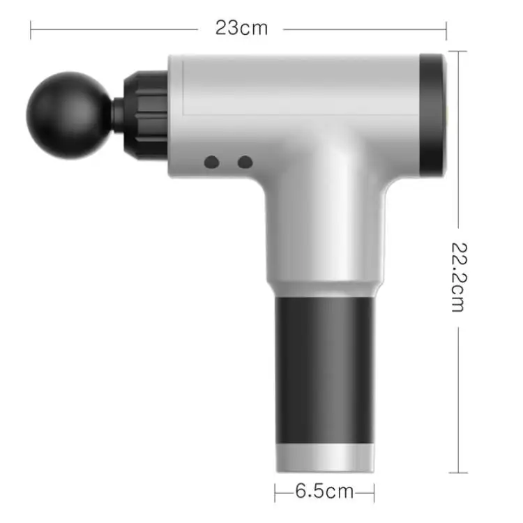 Pistol de Masaj Profesional Fascial Gun RF-321, 6 Trepte de Viteză, Reîncărcabil, pentru Recuperare Musculară
