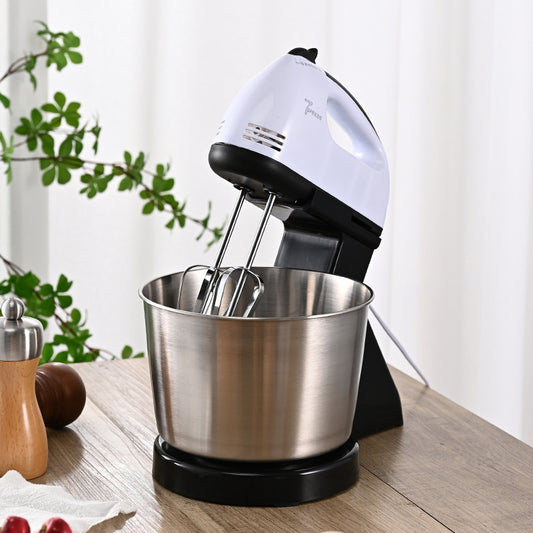 Mixer cu bol inox Yonsa YS-1033 alb 380W

Mixer de mana detasabil cu accesorii metalice de amestecare

Bol din otel inoxidabil capacitate 4 litri pentru mixer