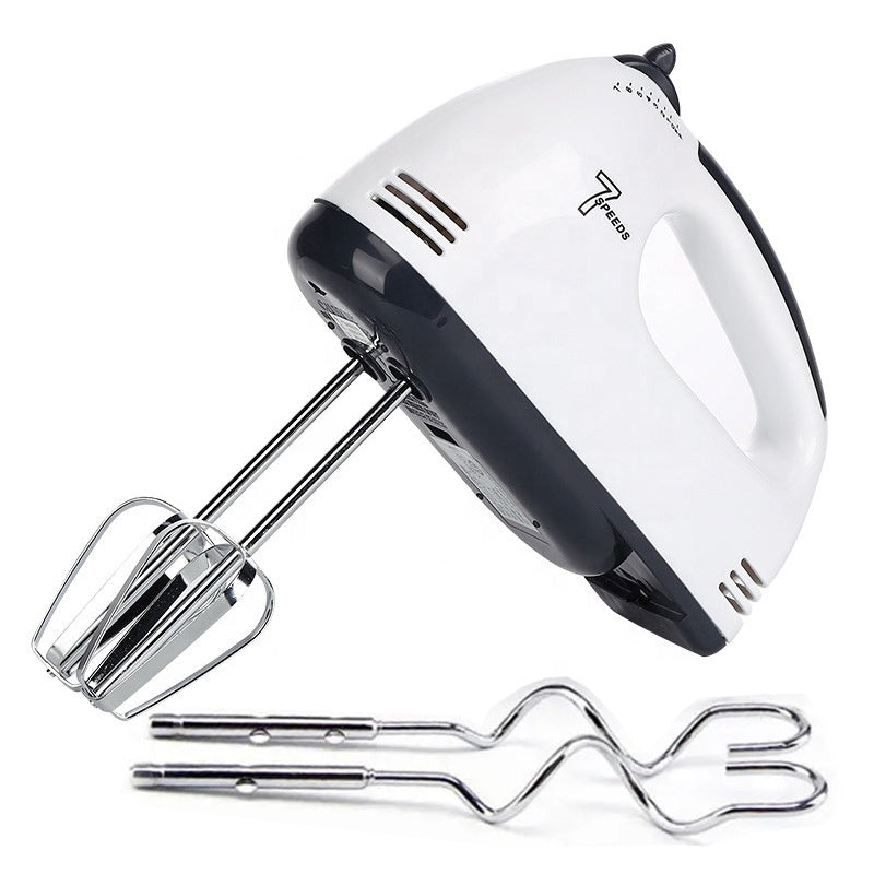 Mixer de mana Super Hand alb cu negru si 7 viteze

Accesorii incluse palete si carlige metalice pentru mixer

Utilizare mixer de mana ergonomic pentru prajituri