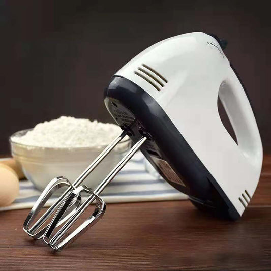Mixer de mana Super Hand alb cu negru si 7 viteze

Accesorii incluse palete si carlige metalice pentru mixer

Utilizare mixer de mana ergonomic pentru prajituri