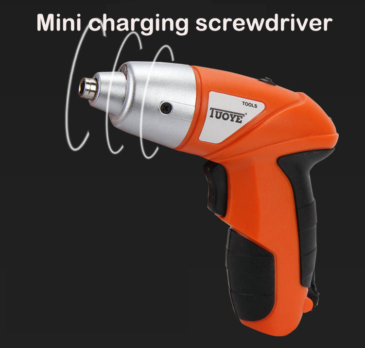 Șurubelniță Electrică TuoYE, Set 45 Piese, Acumulator 4.8V, Accesorii și Geantă Transport
