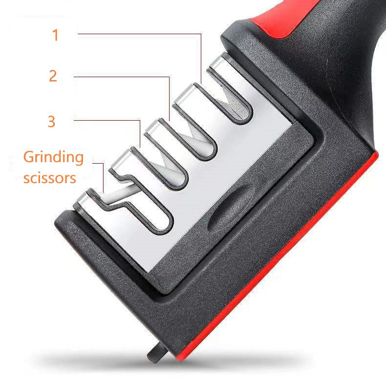 Ascuțitor Cuțite Profesional RS-168, 3 Trepte de Ascuțire, Design Ergonomic și Bază Antiderapantă