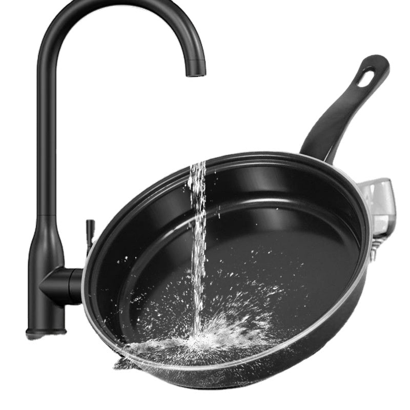 Set Vase de Gătit 13 Piese, Înveliș Antiaderent (Non-Stick), Capace din Sticlă Termorezistentă, Mânere Ergonomice, Include Set Ustensile, Negru