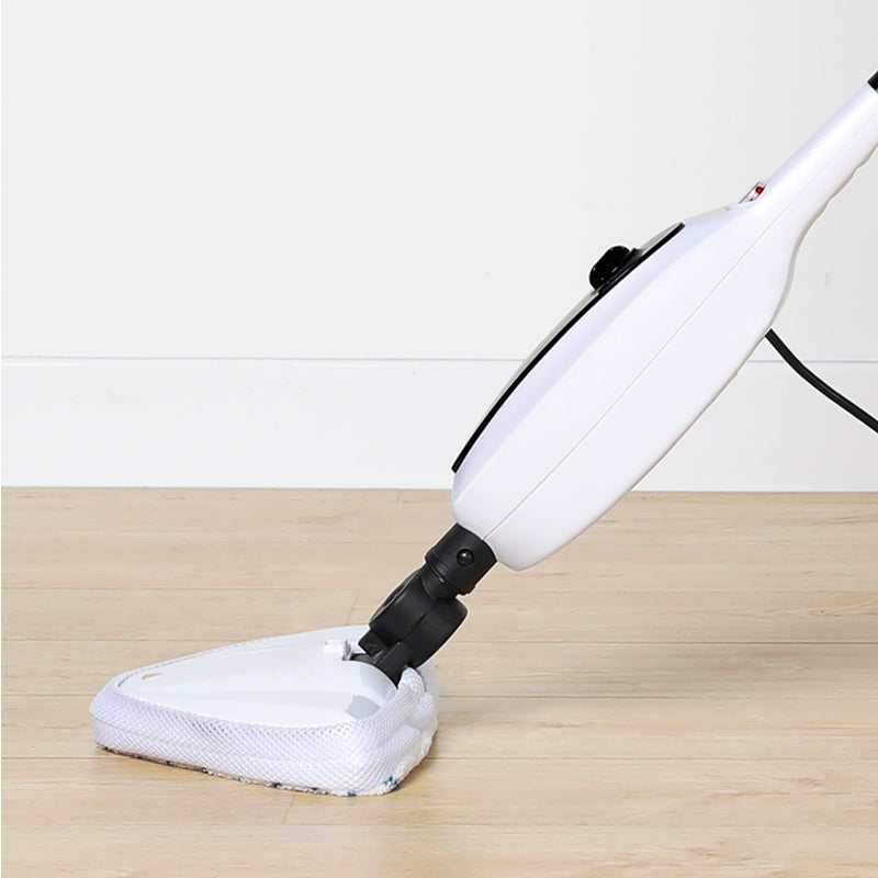 Mop cu Aburi Profesional 12-în-1 SteamMaster Pro, 1300W, Curățare Verticală și Portabilă, Dezinfectare 99.9%, Autonomie Mare, Alb/Albastru