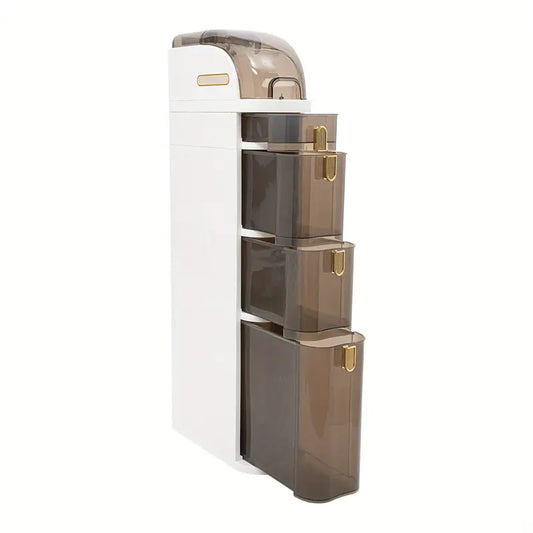Dulap Mobil ULTRA-SLIM 5 Nivele, 98x18x43cm | Organizator Vertical PVC Rezistent