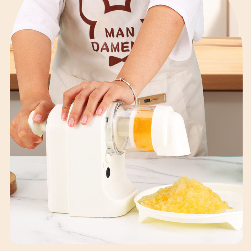 Aparat Manual de Zdrobit Gheață, Mașină pentru Granita și Deserturi Răcoritoare, 20W