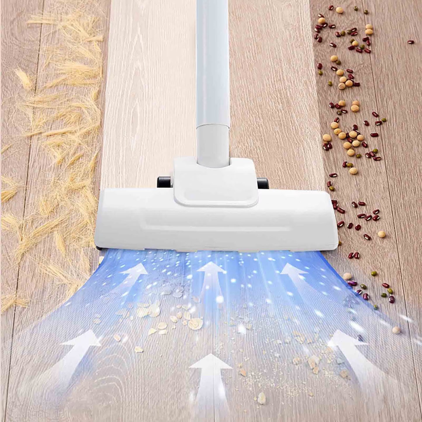 Aspirator Vertical și Auto 2-în-1, Fără Fir, 4500Pa, 45W, Încărcare Rapidă, Alb/Portocaliu