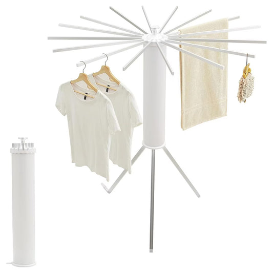 Uscător de Rufe Vertical Tip Umbrelă, Aluminiu și ABS, Pliabil, Rotire 360°, Capacitate 40kg